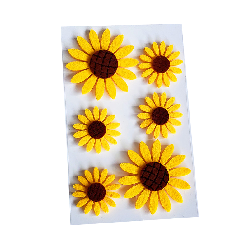 黄向日葵贴画 太阳花贴贴纸 sunflower sticker  儿童成长册贴画 - 图3