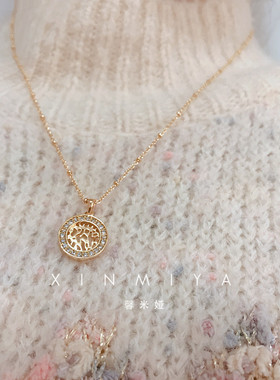 馨米娅简约复古毛衣项链
