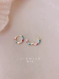 Эмаль, ретро серьги, изысканный стиль, новая коллекция