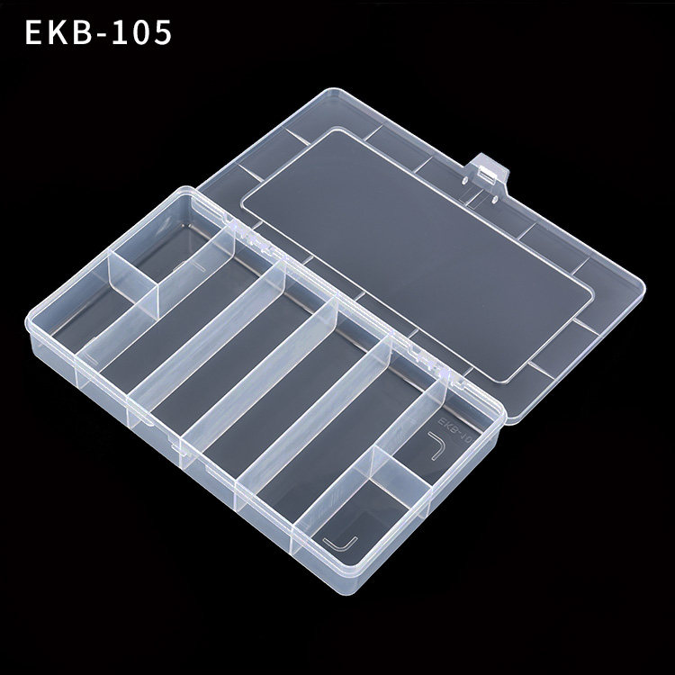 PP塑料盒 固定8格塑料盒  EKB105百年好盒子 U盘数据线分类收纳盒 - 图1