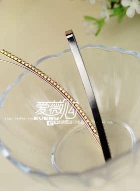 韩国进口水钻后脑勺头饰一字夹