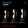 Fixed distance sub-line splitter double hook anti-winding splitter