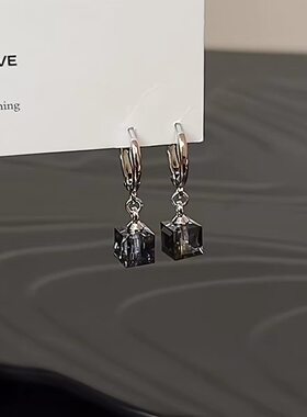 思慕琦轻奢几何小方块耳环新款