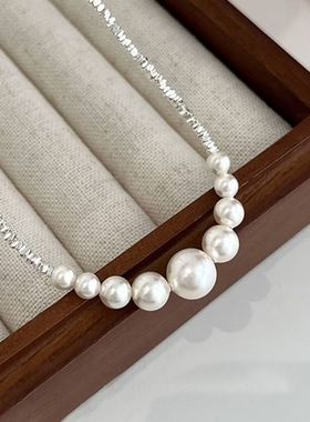 碎银珍珠项链女2025新款高级感
