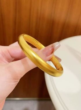 小红书同款古法心经金手镯婚礼