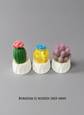 治愈小摆件工位情绪迷你仙人掌