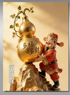 消防栓贴纸消火栓使用方法标识贴画遮挡装饰消防箱电箱贴墙贴Y321