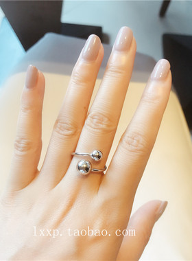 韩版纯银时尚个性戒指S925极简