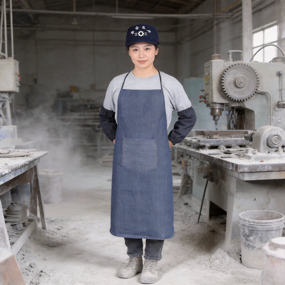 牛仔帽车间工作帽子防护帽防尘帽鸭舌帽男款工厂女士劳保帽子户外