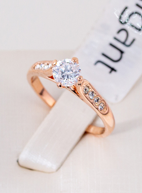 伊泰莲娜丽晶红苹果品牌系列女士结婚钻戒指情侣对戒中指环男JZ14