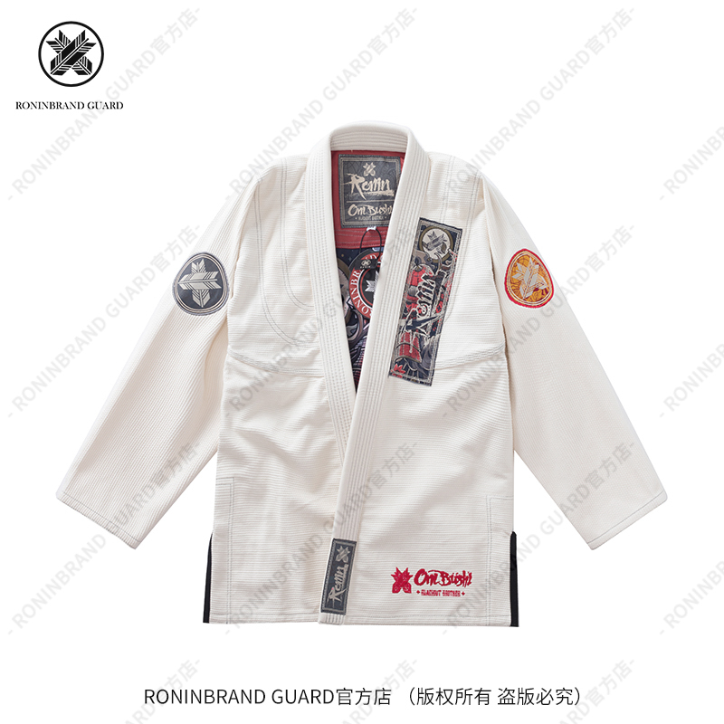 Ronin 鬼武士 Oni Bushi Bjj Gi - Unbleached 巴西柔术道服 无漂 - 图0