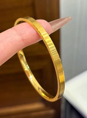 金店同款18K金色满天星筷子手镯