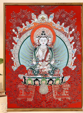 十二生肖八大守护神吉祥唐卡描金diy临摹涂色禅意布达拉礼物画稿