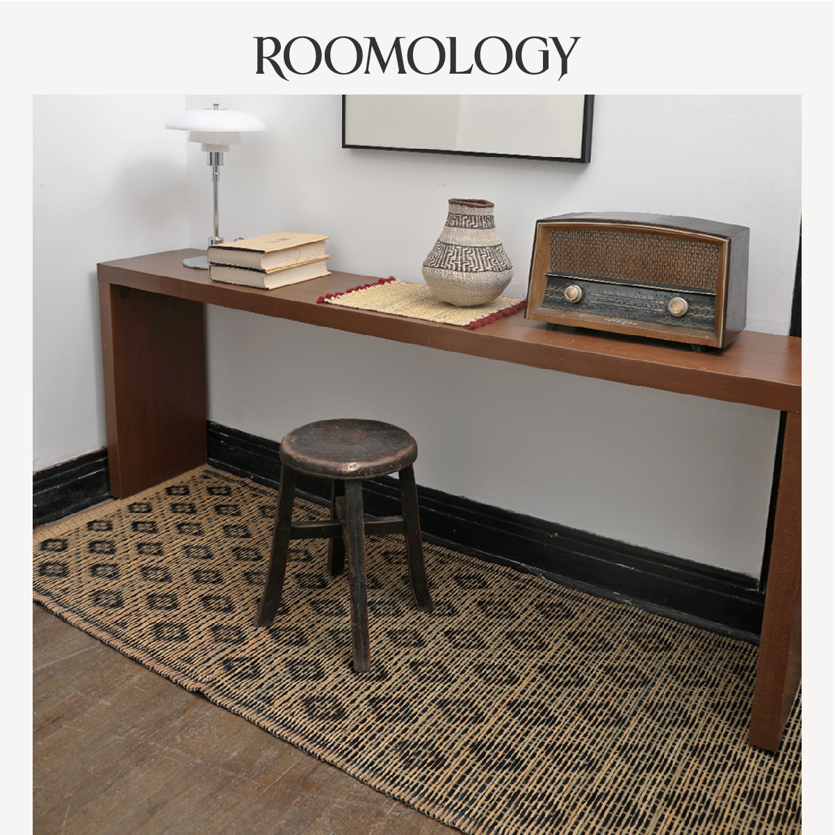 Roomology摩洛哥进口纯手工编织草编藤编地垫草席凉席夏季地毯