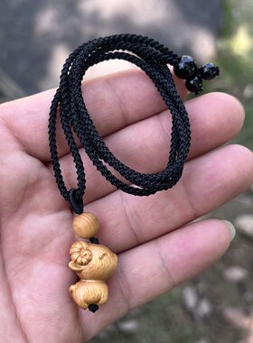 实木新中式羊挂件吊坠本命年未羊