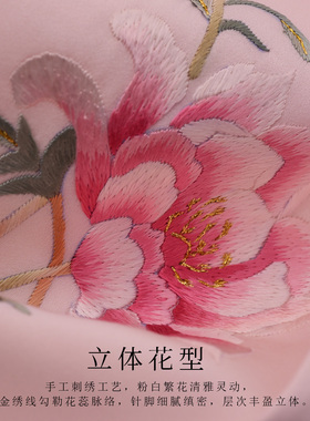 蜀绣真丝双层刺绣围巾送妈妈客户