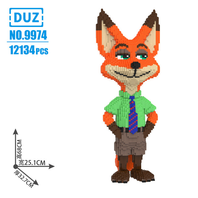 Zootopia Judy Nick building block ornament gift