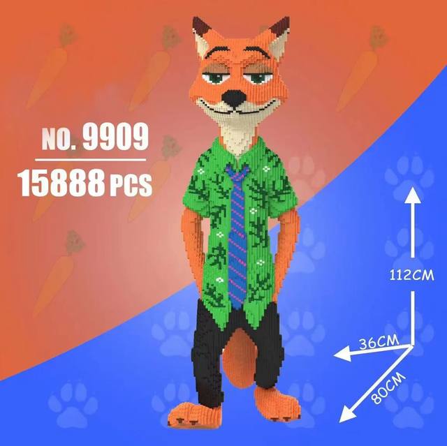 Zootopia Judy Nick building blocks educational toy