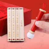 木玩世家 Набор реквизита для детской недели из цельного дерева в китайском стиле, подарок на первый день рождения, лотерея, полный набор ковров на день рождения