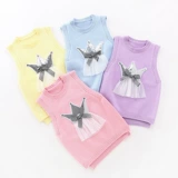 Свитер, детский осенний трикотажный жилет, в западном стиле, коллекция 2023