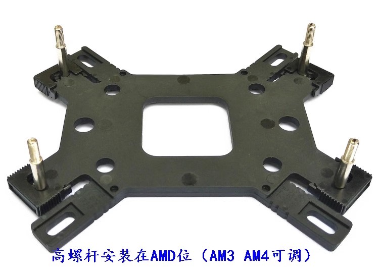 115X 1200 1700 1366可调AM3 AM4 FM多平台散热风扇水冷改装背板 - 图3