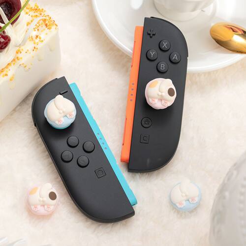 任天堂switch2摇杆帽猫猫蛋糕ns2摇杆套可爱硅胶保护套游戏机配件 - 图1