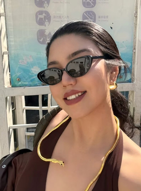 防紫外线时尚猫眼女插芯腿偏光镜