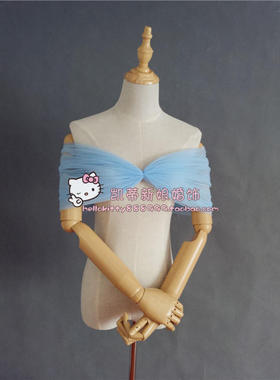 伴娘礼服抹胸网纱多色可选披肩