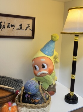 星星人怦然星动盲盒木质场景收纳盒中空相框摆件diy展示盒防尘