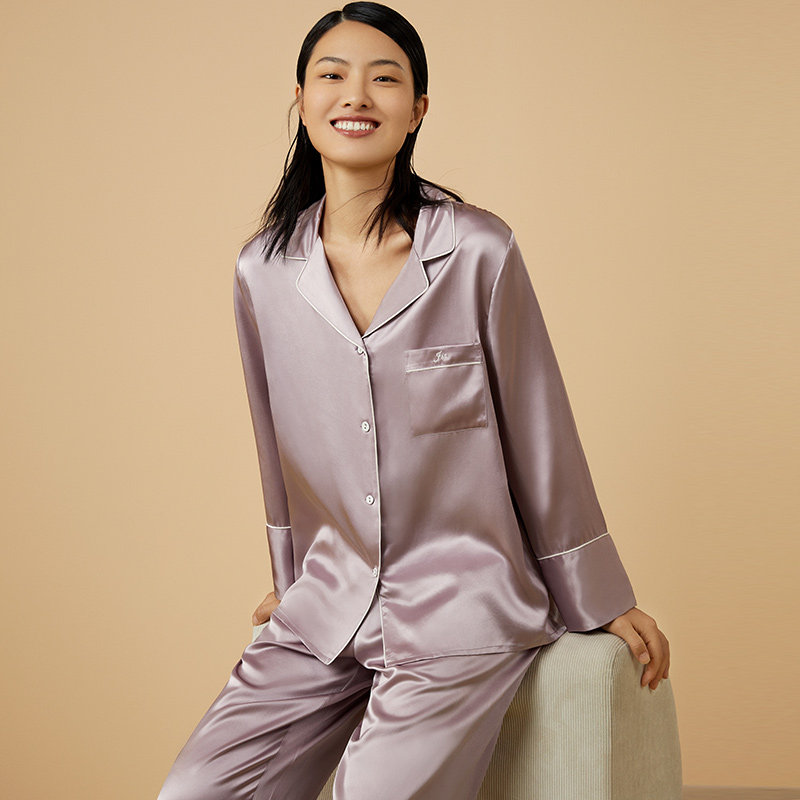 金三塔19姆米重磅女丝滑舒适睡衣 金三塔内衣睡衣/家居服套装