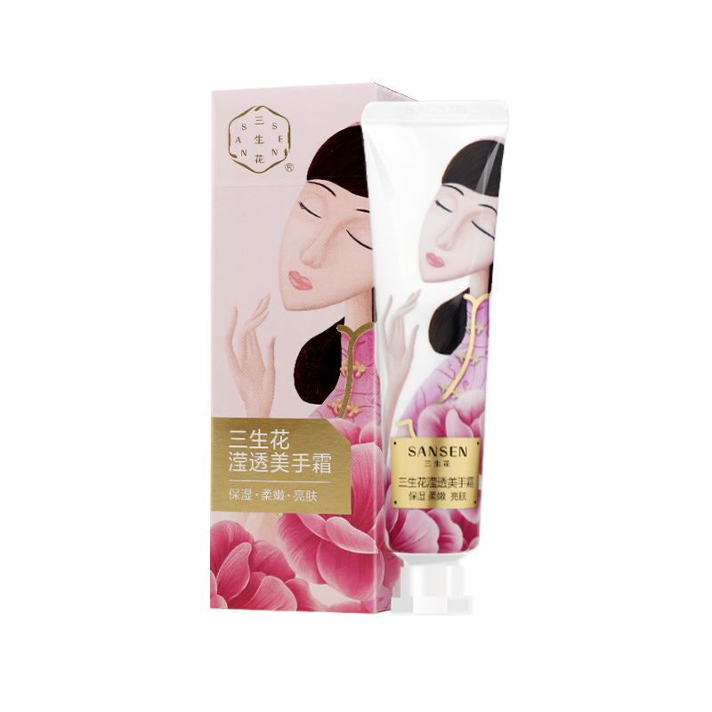 百雀羚护手霜三生花滢透美手霜40g 手部保养护肤保湿亮肤官方正品 - 图3