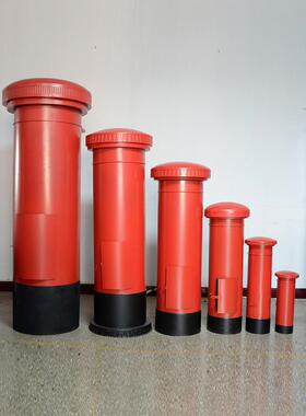 邮筒饰品酒吧公司覆古工业风格摄影道具锻铁邮箱邮箱铁桶邮政邮箱