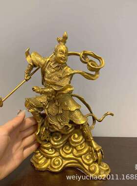 纯铜哪吒三太子神像三坛海会大神哪吒铜像哪吒神像家居工艺品摆件