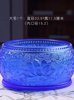 琉璃莲花供具摆件佛具套装佛堂供奉花瓶净水杯香炉供灯佛前摆放