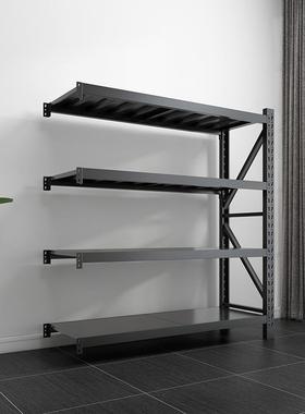 加厚冷轧钢仓储置物架可调节超市强承重收纳架稳固结构多层储物架