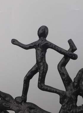 北欧创意技物雕塑摆件客厅玄关酒1107书房电视杂柜样人店板房家居