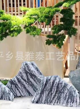 仿真雪浪石室内景观造景石装饰橱窗庭院切片玻璃钢假石头道具摆件