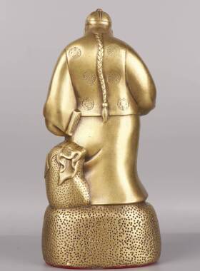 杨铜记 铜钱老板 铜钱老板 一本万利 钱掌柜铜像摆件