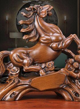 马摆件工艺品马到成功家居客厅电视酒柜博古架办公室桌装饰品中式