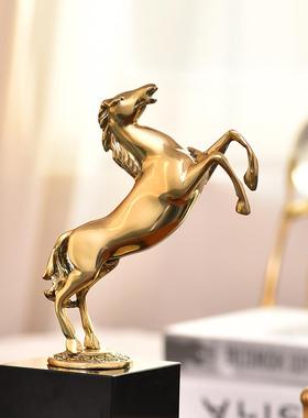 正品欧式铜马摆件书意房式书柜摆件欧式美创客厅电视柜家居装饰品