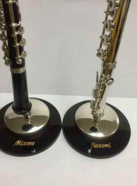 长笛模型摆件礼品迷你长笛送男女朋友长笛胸针小管乐模型客厅装饰