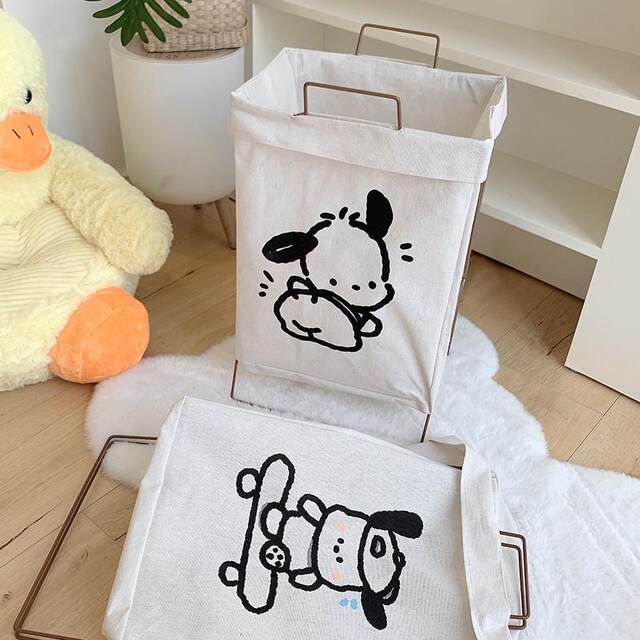 Dirty laundry basket dirty clothes storage basket household ins cute pacchard dog fold dirty clothes basket dormitory put clothes waterproof