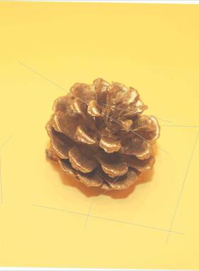 Christmas pinecone pendant dried flower prop arrangement