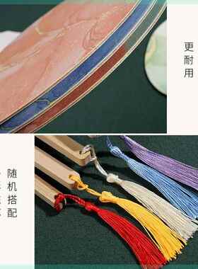 漆扇成品漂流漆扇非遗礼品苏州扬州水转印漆扇子大漆摆摊手工团扇