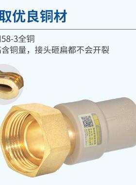 PPR热水器活接4分6分1寸活直活弯活三 前置过滤器净水器 水表接头