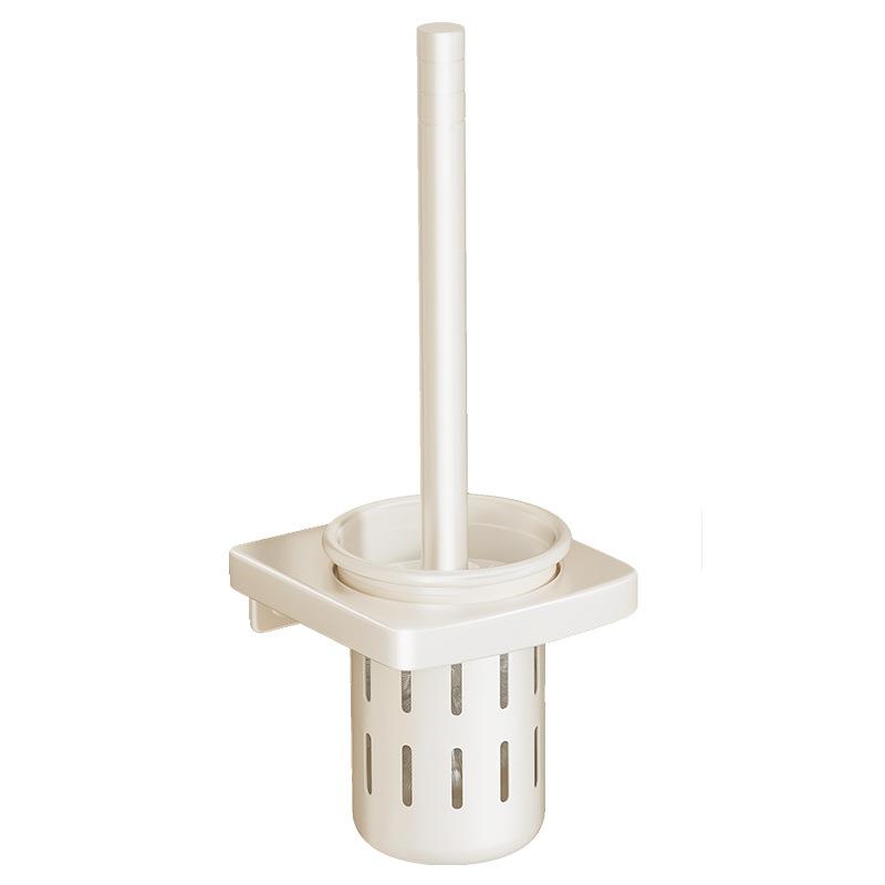 Bathroom toilet brush rack wall-mounted toilet cleaning soft brush toilet cup punch-free rack storage