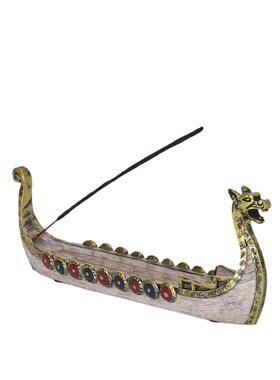 非物质文化遗产龙舟摆件模型中式香薰炉香插香座办公室家居装饰品