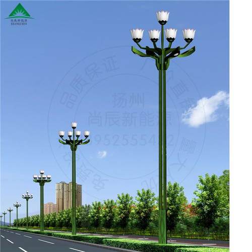 LED玉兰灯户外照明广场照明八叉九火玉兰灯来图来样可制厂家直销 - 图1