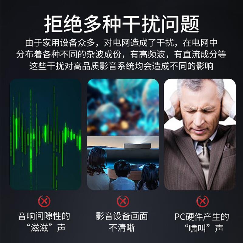 台湾YYAUDIO HiFi音响电源滤波器发烧电源净化器防雷排插音响插座 - 图0