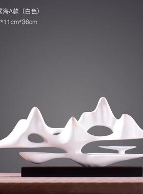 创意新中式客厅酒柜电视柜鞋柜摆件现代门厅玄关软装饰工艺品摆设